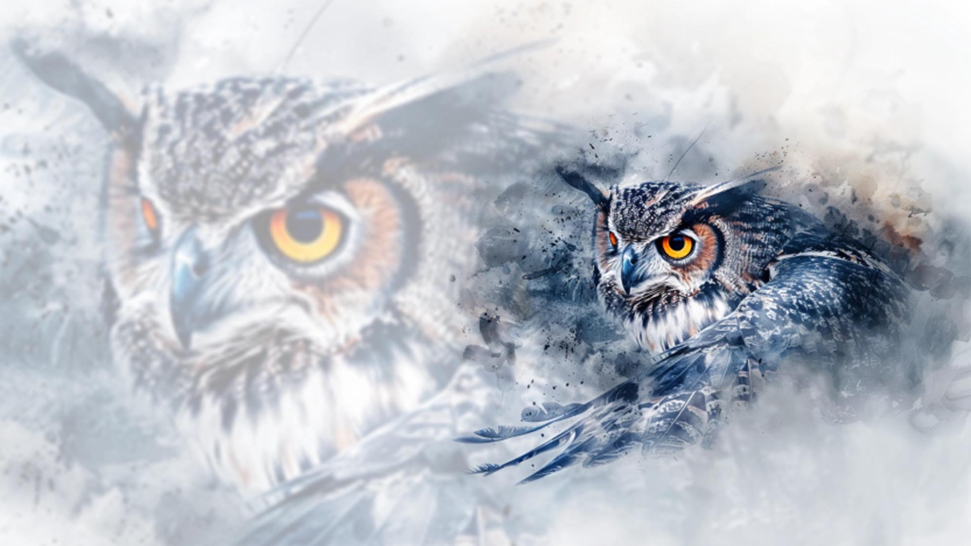 Wise owl-Banner