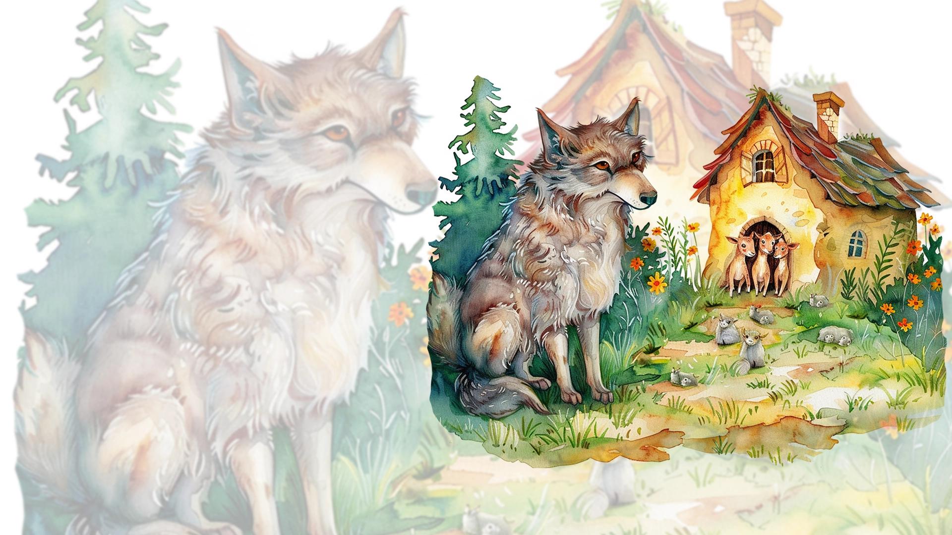 The wolf and seven little goats-Banner